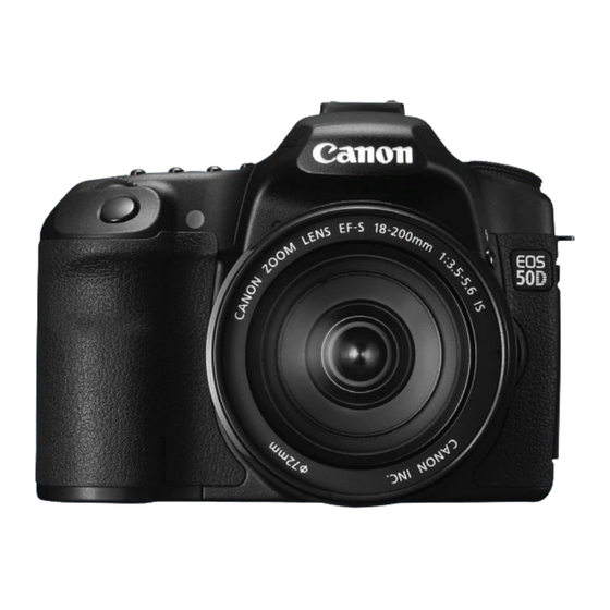 Canon EOS 50D Manuales