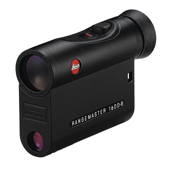 Leica RANGEMASTER CRF 1600-B Instrucciones