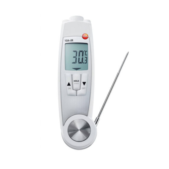 testo 104-IR Manual De Instrucciones