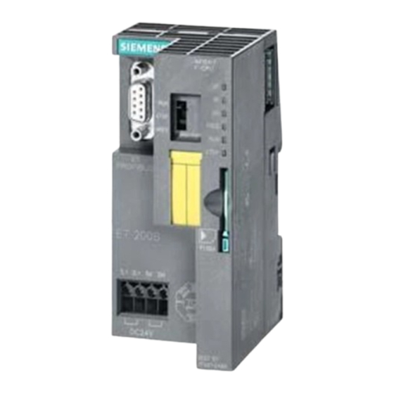 Siemens SIMATIC ET 200S Manual De Producto