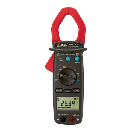 AEMC Instruments 514 Manual Del Usuario
