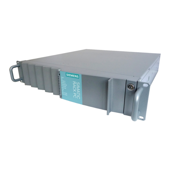 Siemens SIMATIC IPC647C Guía De Primeros Pasos