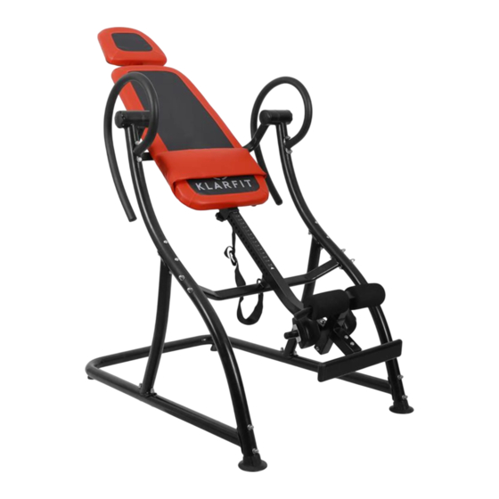 Klarfit Inversionsbank Manual Del Usuario