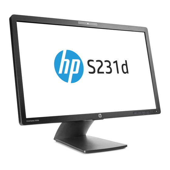 HP EliteDisplay S231d Guia Del Usuario