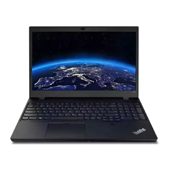 Lenovo ThinkPad P15v Gen 1 Guía De Configuración