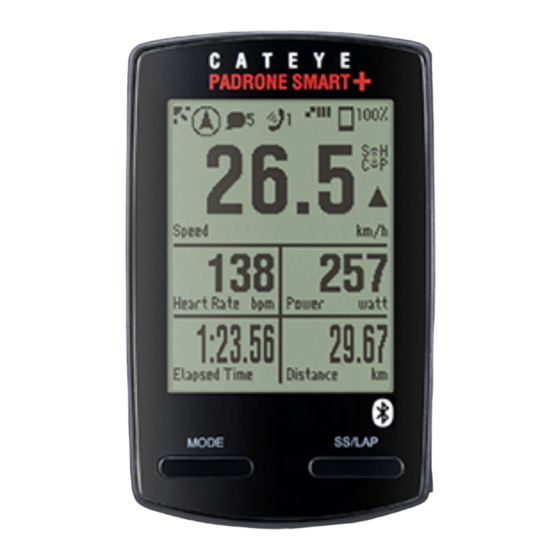Cateye PADRONE SMART+ Guia Del Usuario