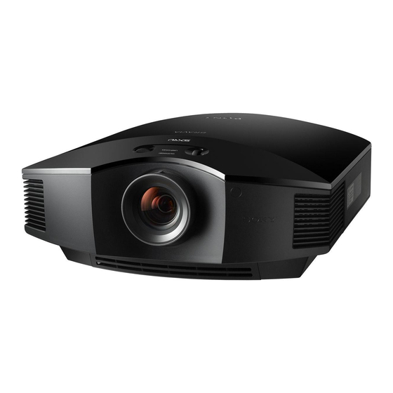 Sony BRAVIA VPL-HW15 Manual De Instrucciones