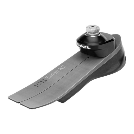 Ottobock 1C11 Terion K2 Instrucciones De Uso