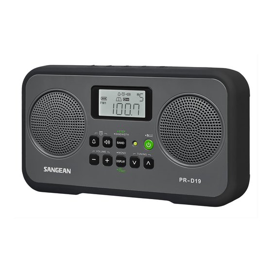 Sangean PR-D19 Manual Del Usuario