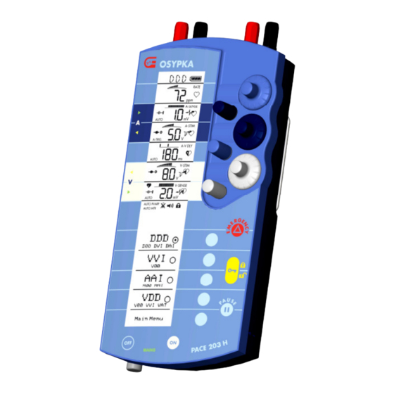 OSYPKA PACE 203H Manual De Instrucciones