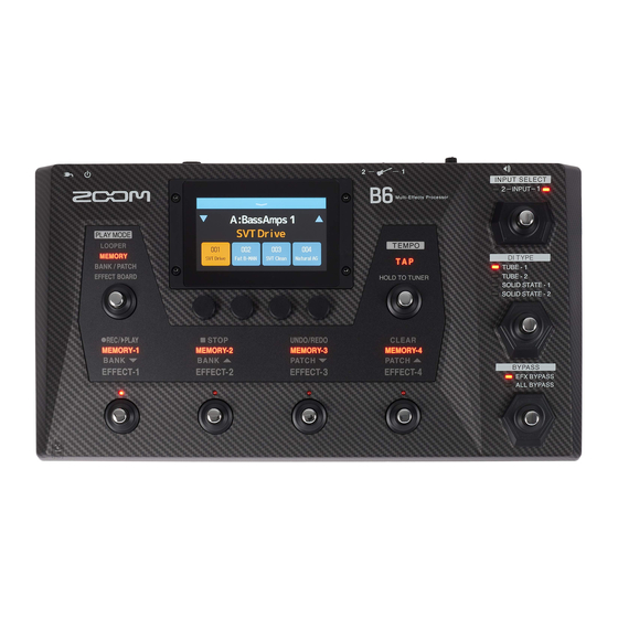 Zoom B6 Guia De Inicio Rapido