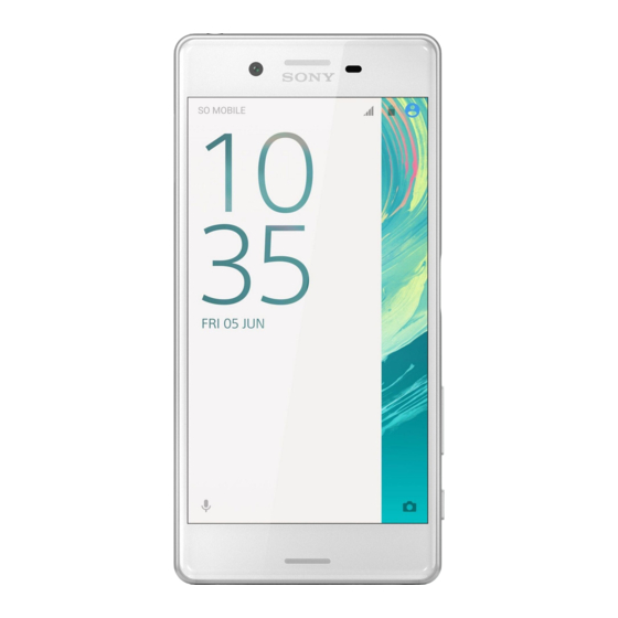 Sony XPERIA X Guia Del Usuario