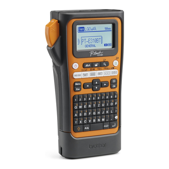 Brother PT-E310BT Guia Del Usuario