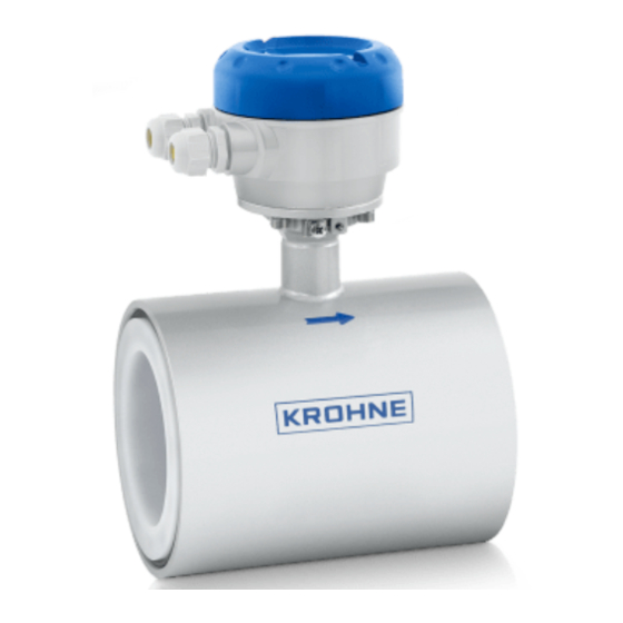 KROHNE OPTIFLUX 1000 Hoja De Datos Técnica