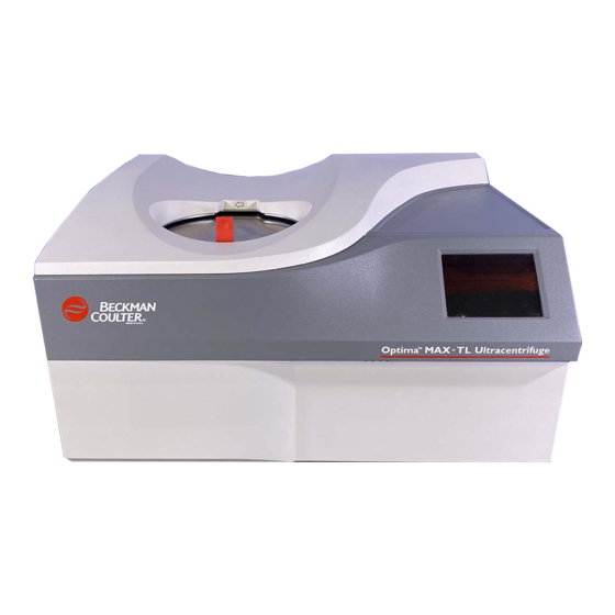Beckman Coulter Optima MAX-TL Instrucciones Para El Uso