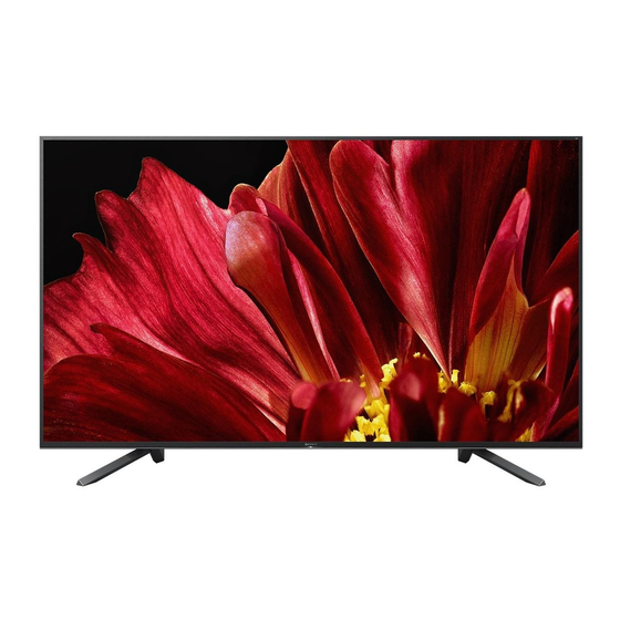 Sony BRAVIA KD-65ZF9 Guía De Configuración