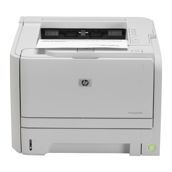 HP LaserJet P2030 Serie Guia De Inicio Rapido