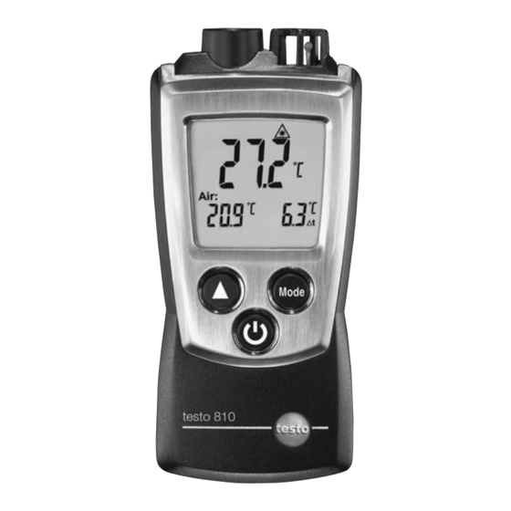 testo 810 Instrucciones Breves