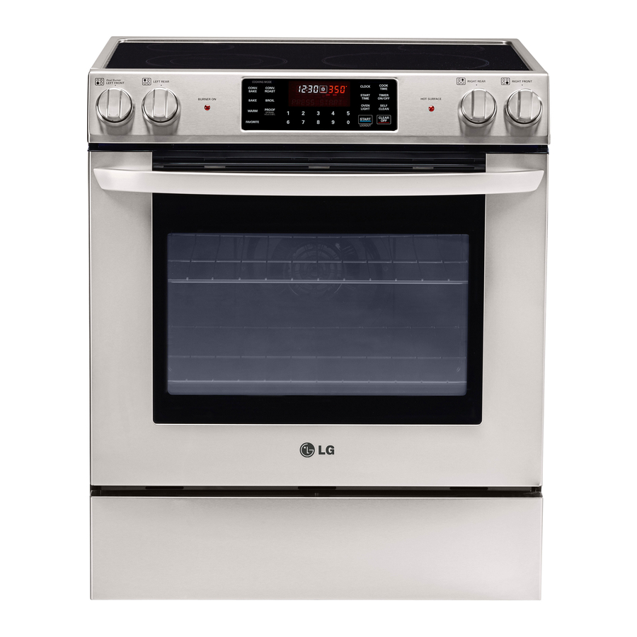 LG LSE3090ST Manual Del Usuario