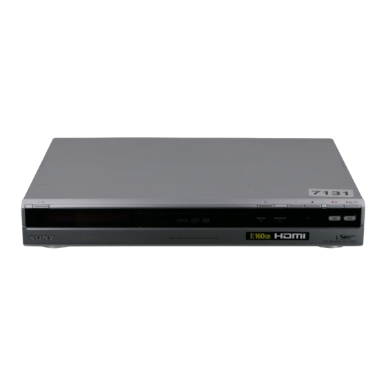 Sony RDR-HX825 Manual De Instrucciones