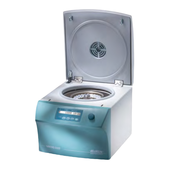 Hettich MIKRO 220 R Instrucciones De Uso