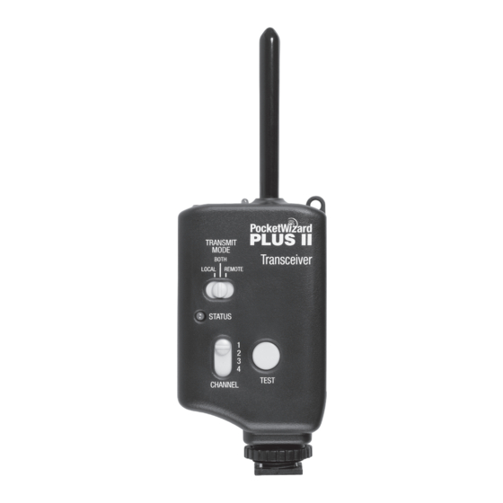 PocketWizard Plus II Manual Del Propietário