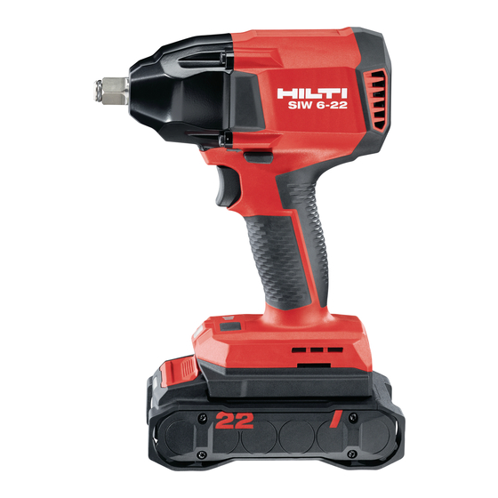 Hilti SIW 6-22 Manual De Instrucciones Original