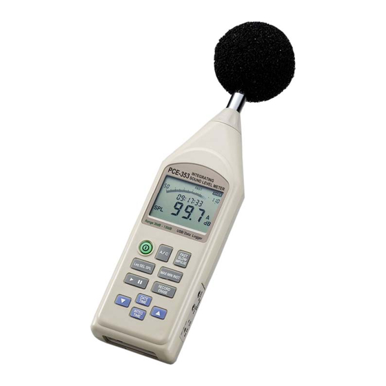 PCE Instruments LEQ PCE-353 Instrucciones De Uso