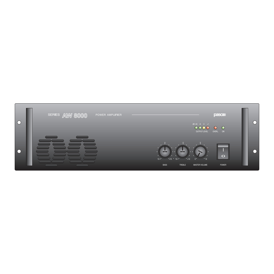 Paso AW8000 Serie Instrucciones De Empleo