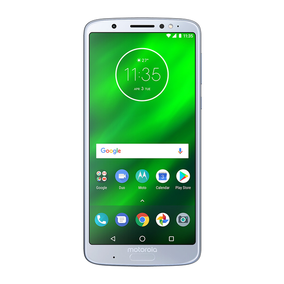 Motorola moto g6 PLUS Guia Del Usuario