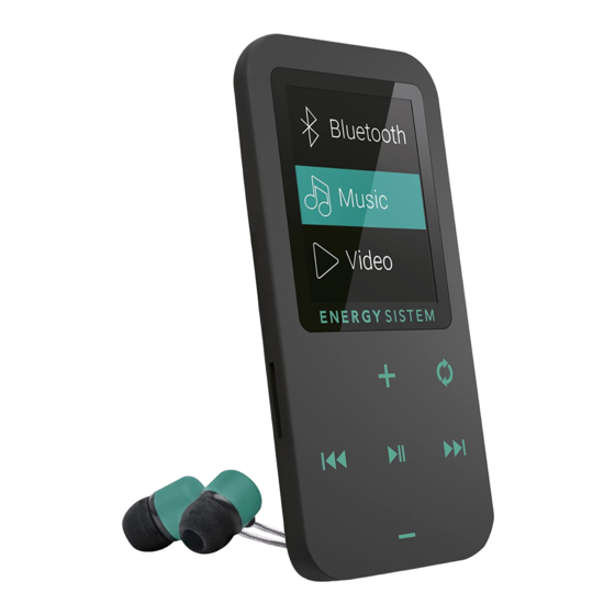 ENERGY SISTEM MP4 Touch Manual De Usuario