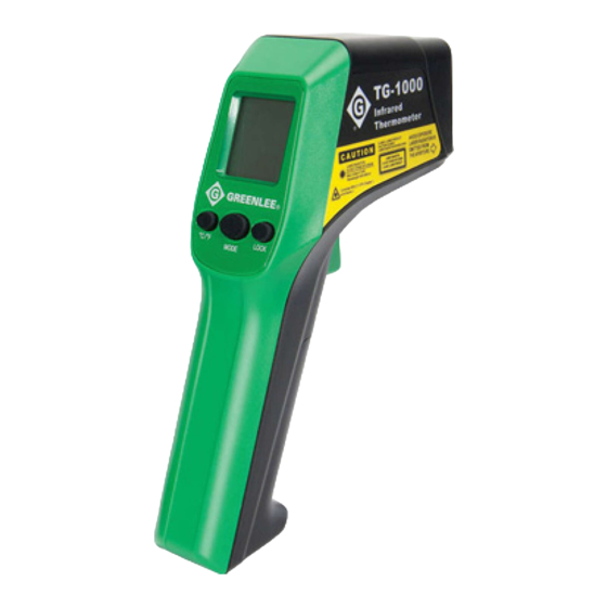 Greenlee TG-1000 Manual De Instrucciones