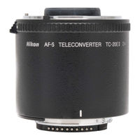 Nikon AF-S Teleconverter TC-20E III Manual Del Usaurio