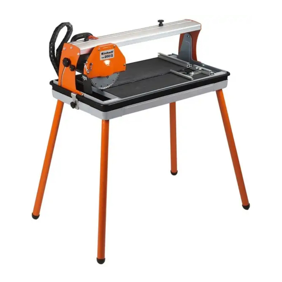 EINHELL TPR 200 Manual De Instrucciones