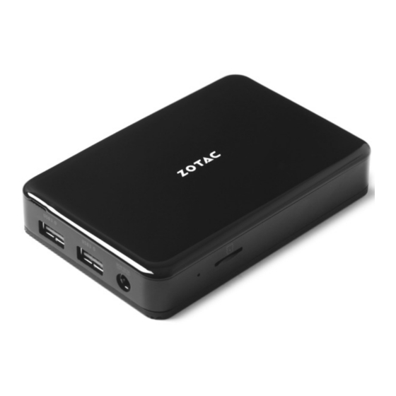 Zotac ZBOX P Serie Guía Rápida De Funcionamiento