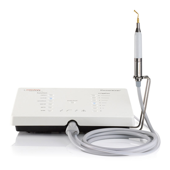 Mectron Piezosurgery white Manual De Uso Y Mantenimiento