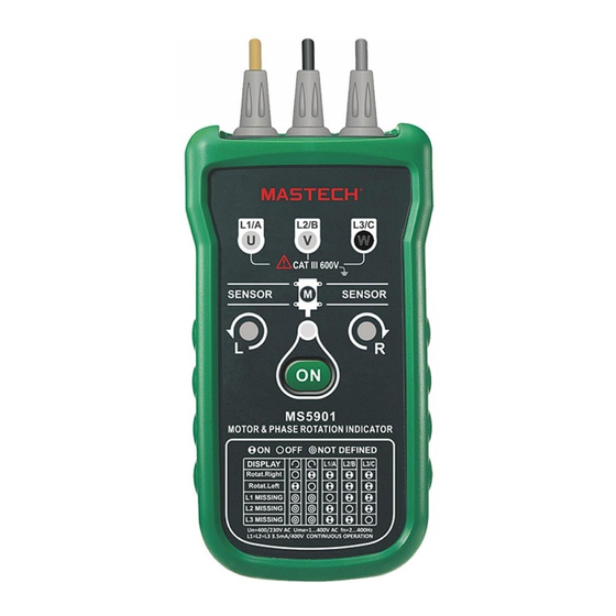 Mastech MS5901 Guia De Inicio Rapido