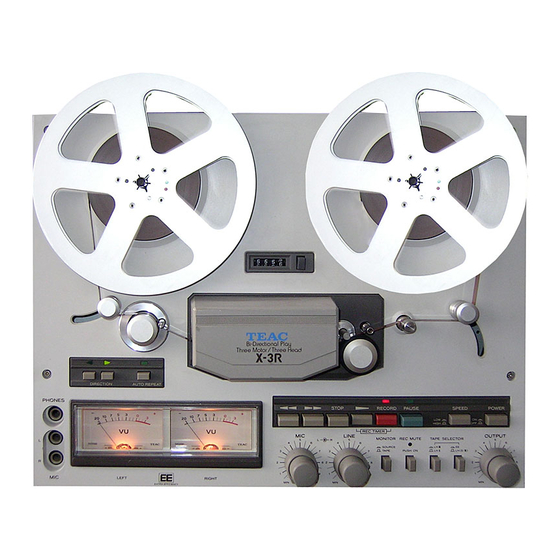 Teac X-3R Manual Del Usuario