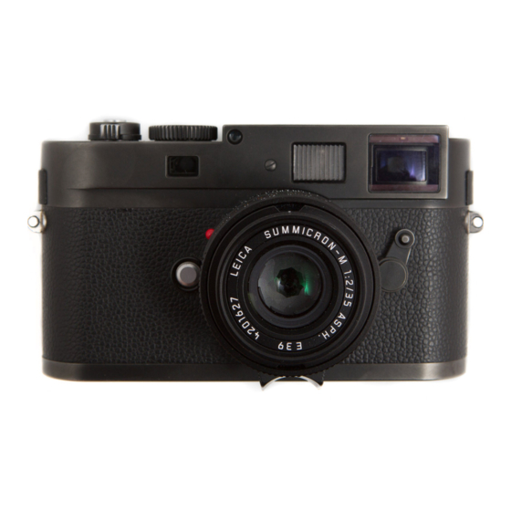 Leica M Monochrom Manual Del Usuario
