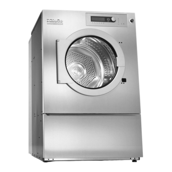 Miele professional PT 8257 WP Instrucciones De Manejo Y Emplazamiento