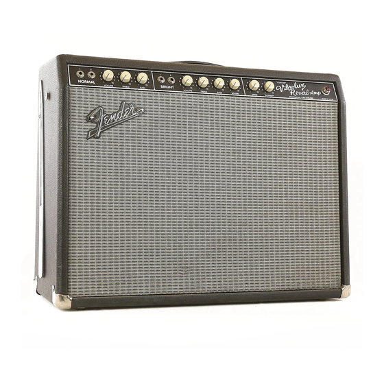 Fender CUSTOM VIBROLUX REVERB Instrucciones De Funcionamiento