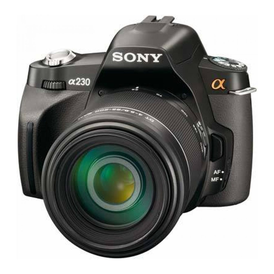 Sony a230 Manual De Instrucciones