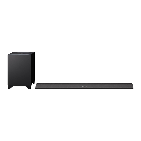 Sony HT-CT770 Guía De Inicio