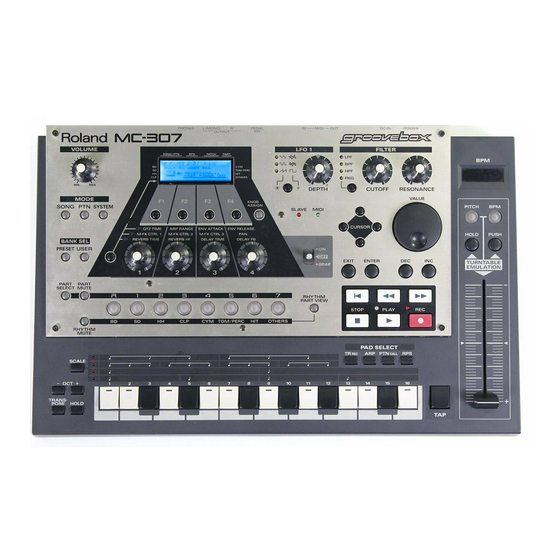 Roland groovebox MC-307 Manual De Referencia