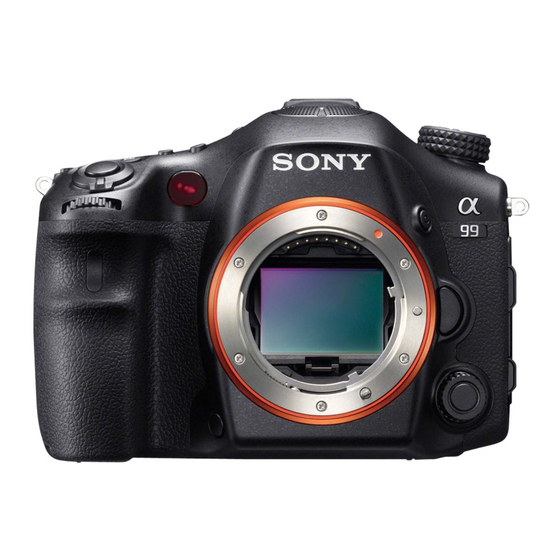Sony A99 Serie Manuales
