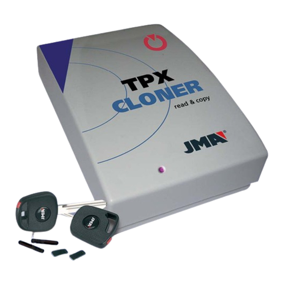 JMA TPX CLONER Manual De Instrucciones