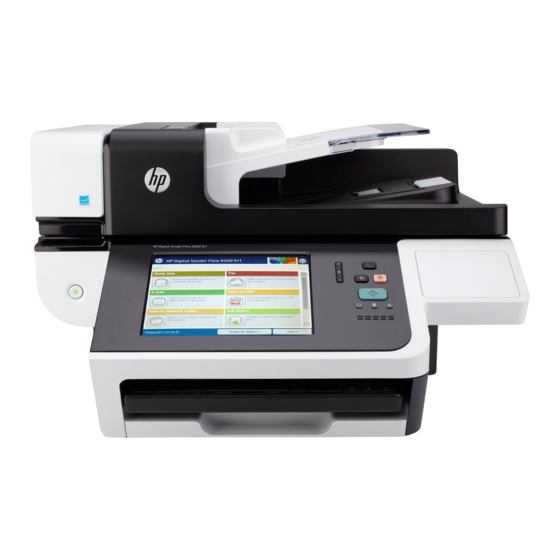 HP ScanJet Enterprise 8500 fn1 Guia Del Usuario