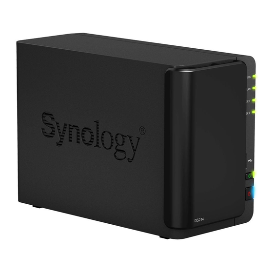 Synology DiskStation DS214 Guía De Instalación Rápida