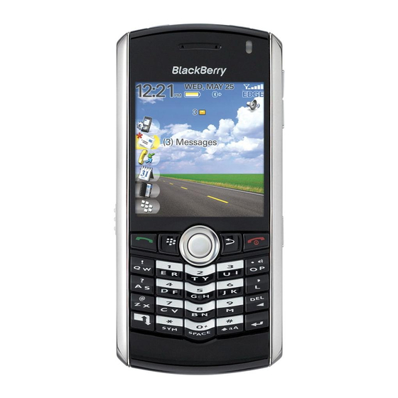 Blackberry Pearl 8100 Guia De Inicio Rapido