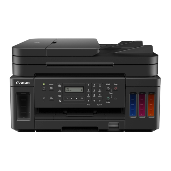 Canon PIXMA G7000 Serie Manuales